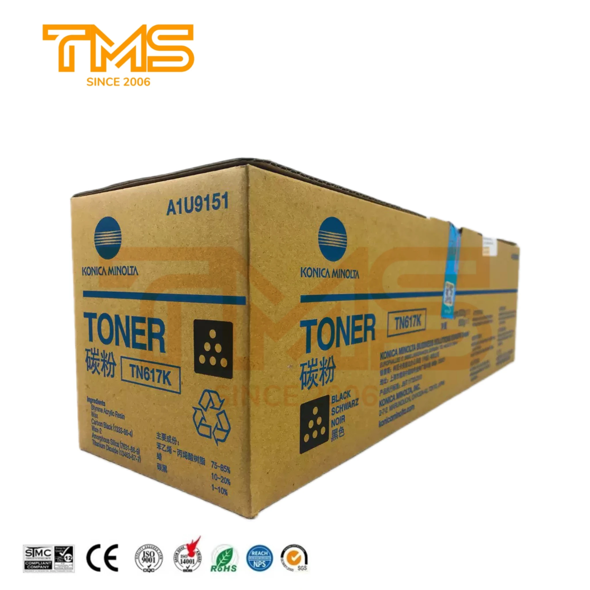 Оригинальный TN617 для KONICA MINOLTA тонер-картридж TN 617 TN-617 C70HC Bizhub тонера A1U9151 A1U9451