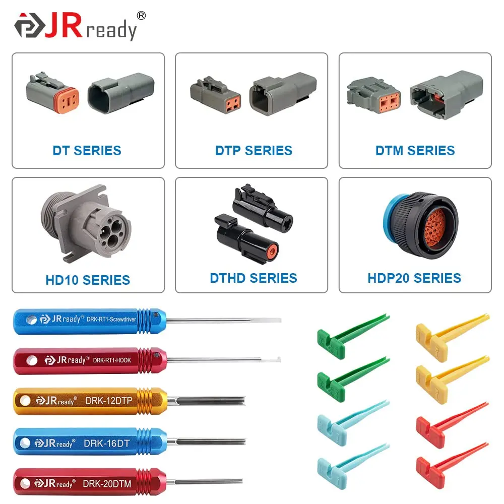 JRready ST5236 Deutsch Pin Extractor инструмент 16 #12 #20 # твердый/штампованный контакт 10-22