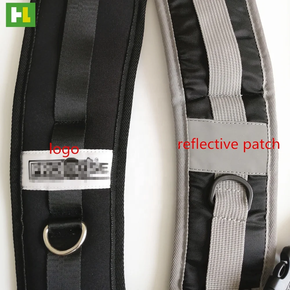 High quality detachable red SBR padded backpack shoulder strap