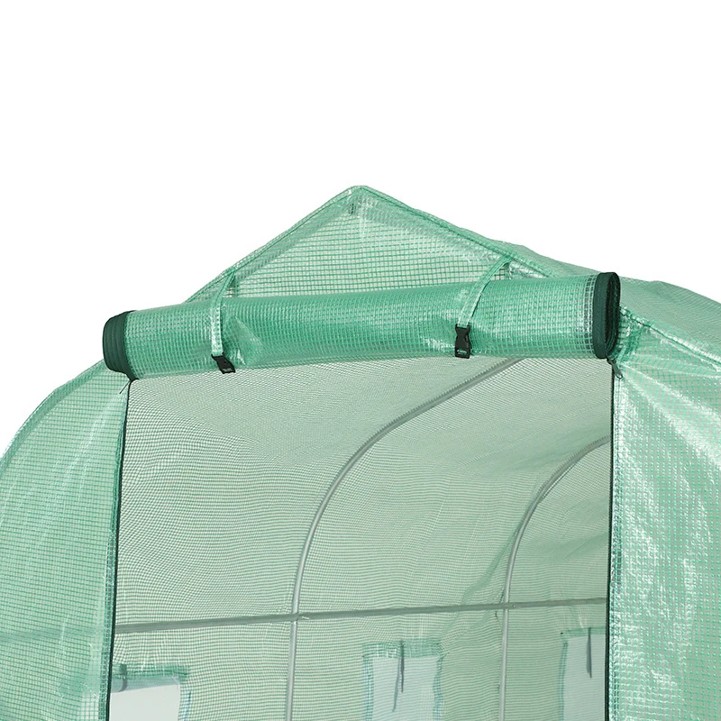 3x2x2m chinese passive solar outdoor mini greenhouse for seedlings garden with 2 doors