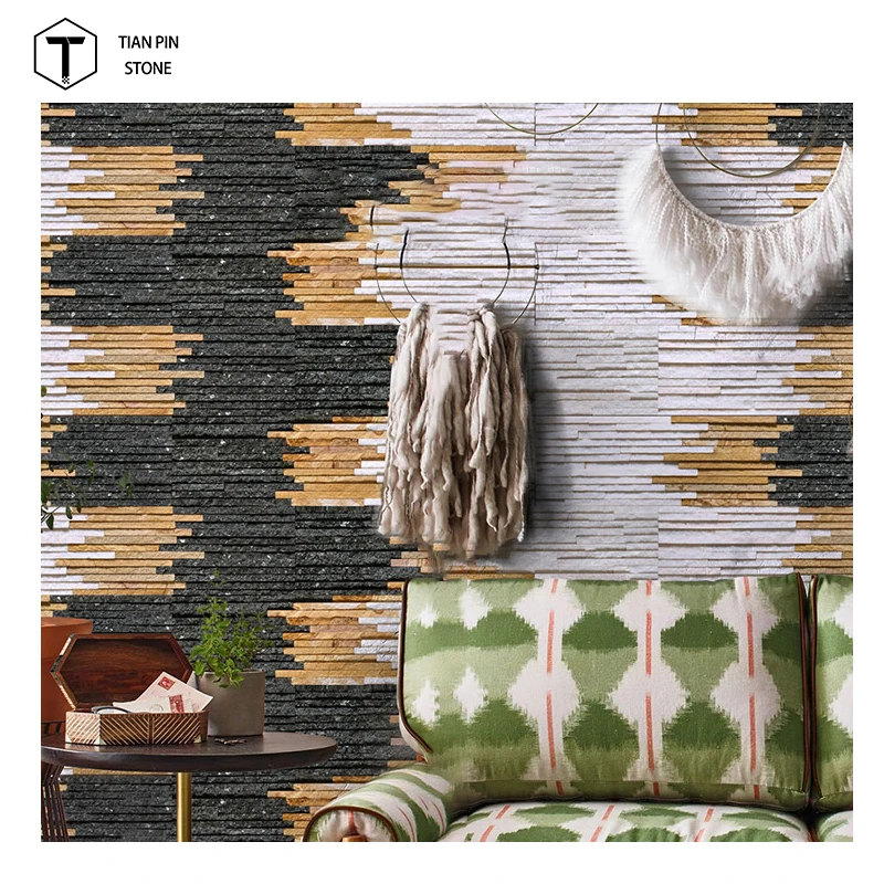 Quality natural Quartzite Culture colored sand stone exterior wall tiles cladding Stone