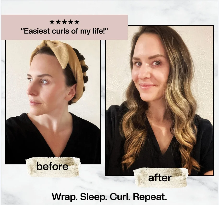 Amazon Newest 4pcs/Set Heatless Hair Curlers Tiktok Velvet Hairband Hair Friendly Curling Iron Wave Hair Styling Tool