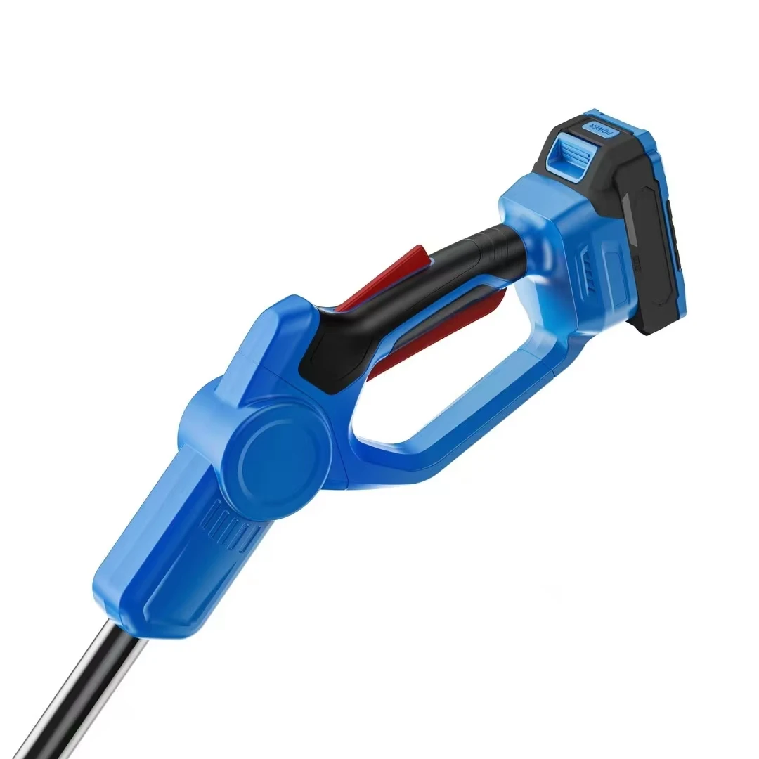 Garden hand held lithium battery high trees pruner iron pruning shears cutter wireless electrical cutting scissors for tree