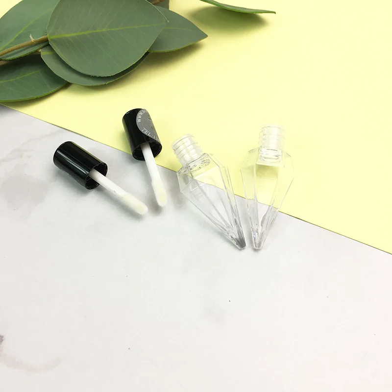 MINI plastic lip gloss pigment glitter containers empty small lip gloss tube cosmetic acrylic clear white lip gloss container