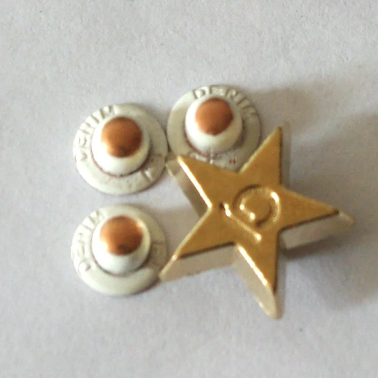 13mm metal denim star decorative jeans rivet,custom logo clothes rivets garment rivets