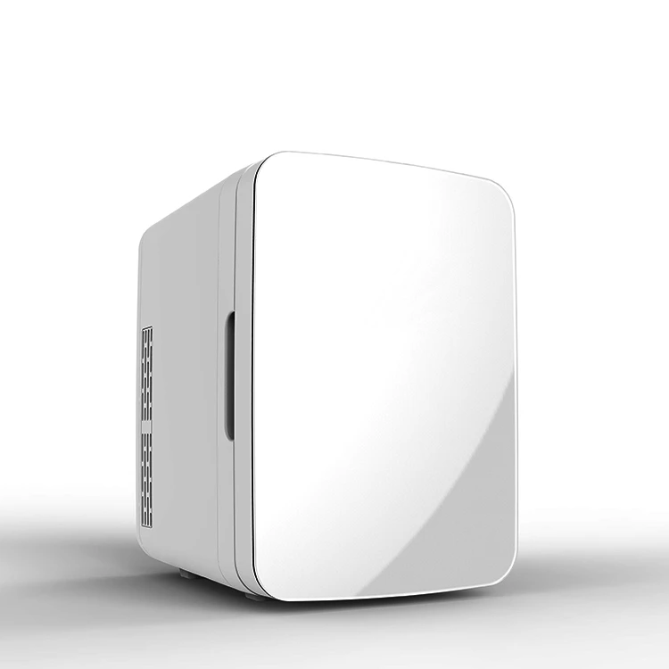 Table top 10L fruits and vegetables display mirror door refrigerator small make up led fridge freezers mini