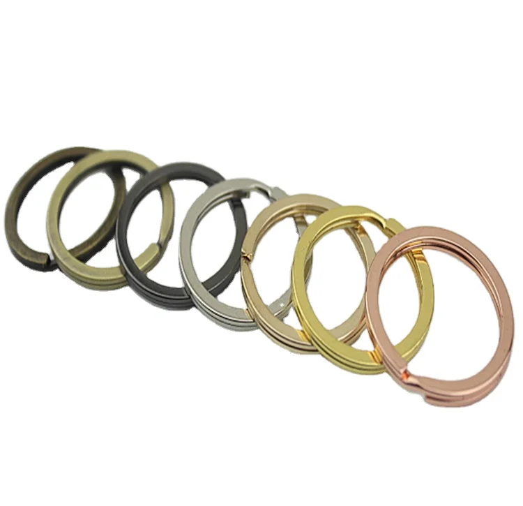 Hot Selling Rose Gold Key Chain Rings Key Ring Hoop Split Ring for DIY Keychain