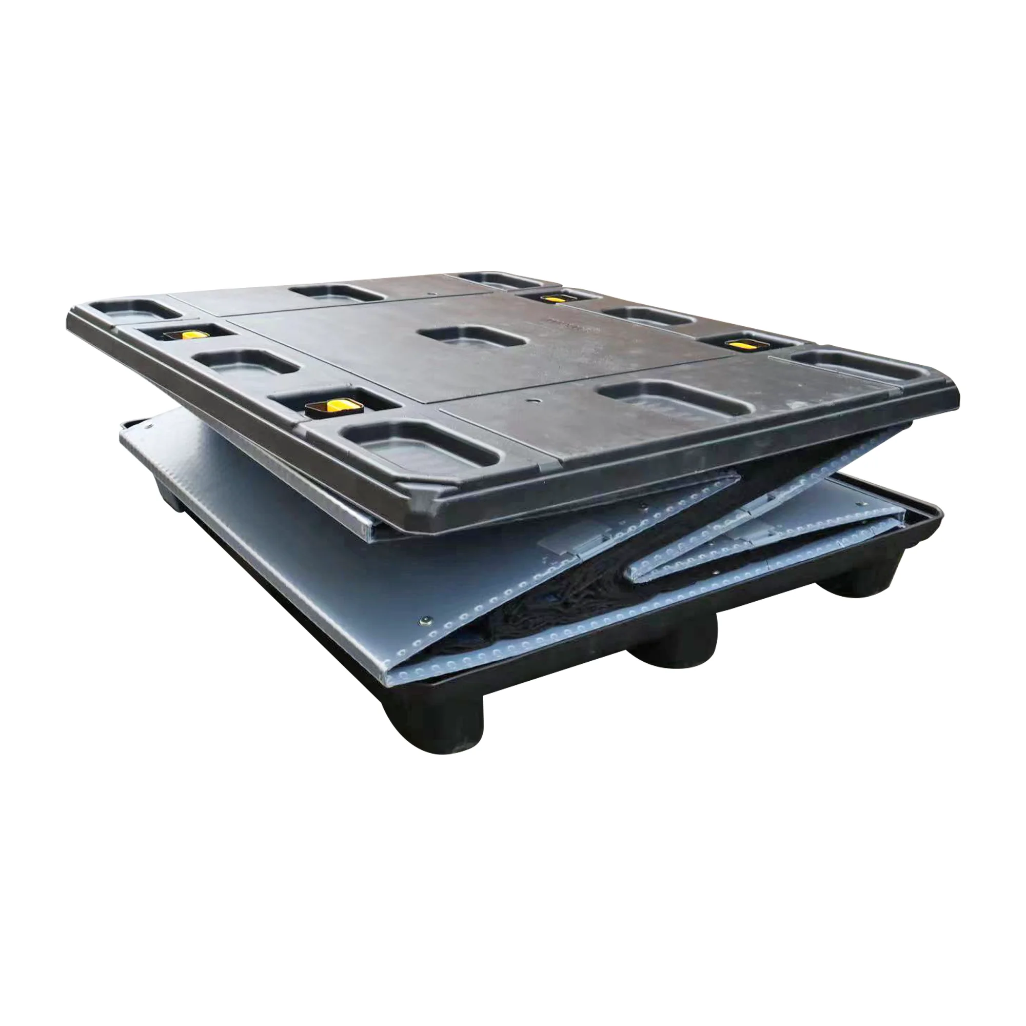 1177 Pallet Sleeve Box Forklift Pallet Collapsible Plastic Foldable Crate Folding Hdpe Pallet Turnover Box With One Door