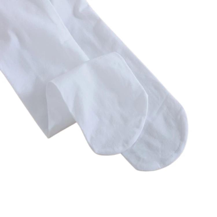 Wholesale Solid Color Seamless Girls Ballet Tights Cotton Pantyhose Leggings Children White Pantyhose