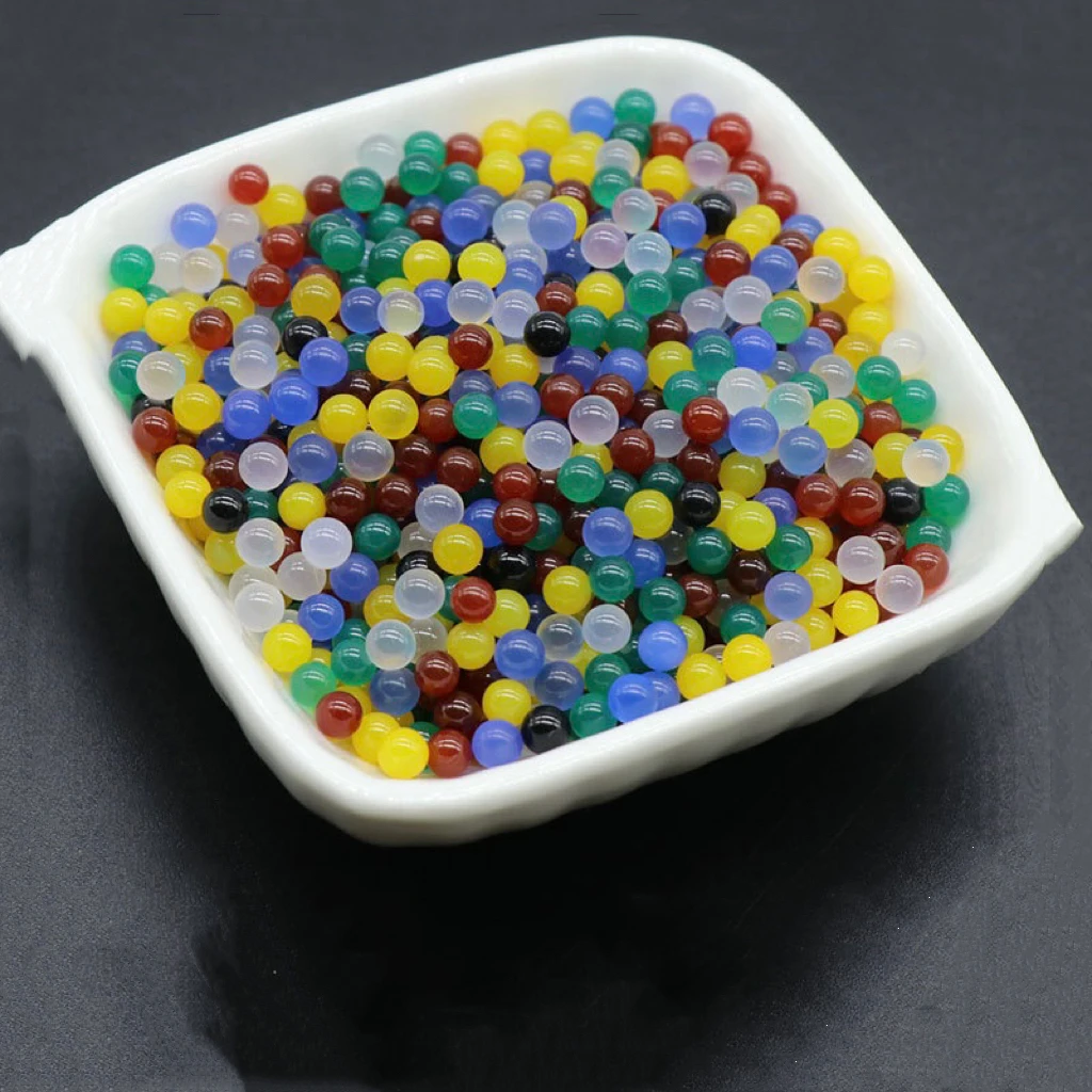 Low Price 4mm Beads Wholesale Bulk Small Sphere Natural Crystal Stone Colorful Agate 4mm Bead For Crystal Gifts
