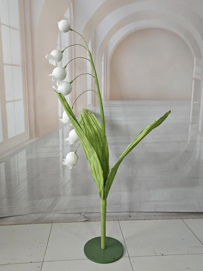 Giant Flower Handmade Colorful Giant Artificial Flower Props Lily of the valley Flower For Wedding Decoration