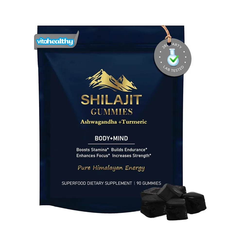 OEM/ODM/OBM Shilajit Extract Gummies Ayurveda Humic Fulvic Acid And Trace Support Contains Over 85 Minerals Shilajit Gummies