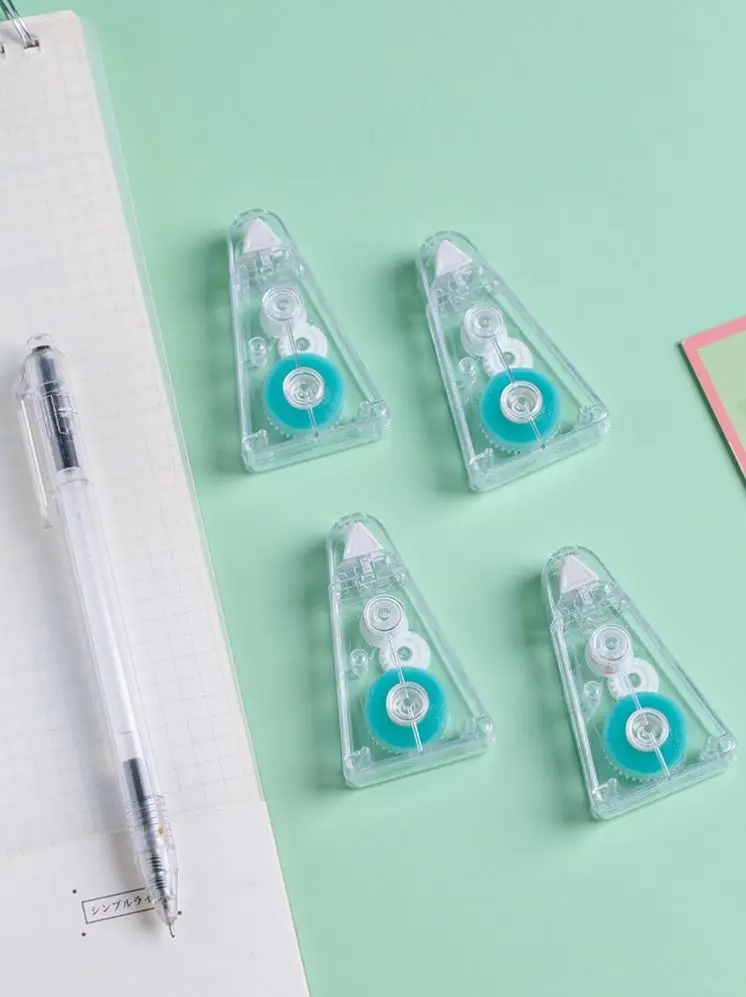 Ins Erasable Point Glue Correction Tape Fresh Double-sided Sticky Geometric Modeling Tape Correction Ultra-thin