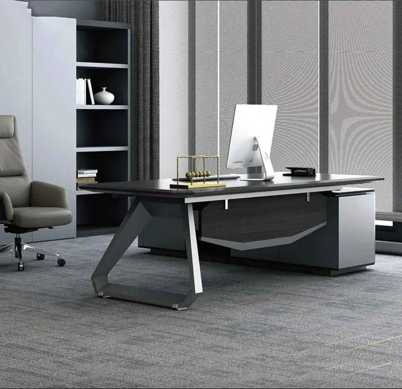 New Design office furniture desk ceo manager desk high end executive L shaped office desk