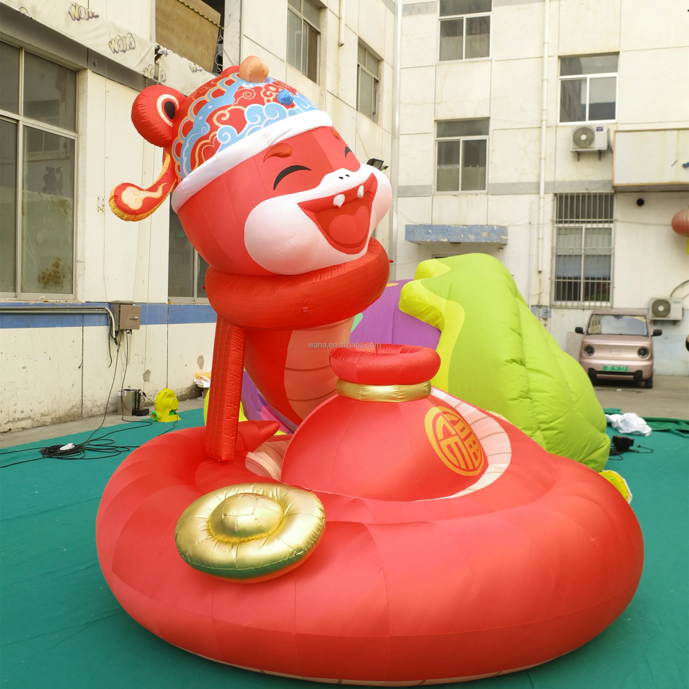 New year inflatable snake high Giant Inflatable cartoon snake for advertising street decoration