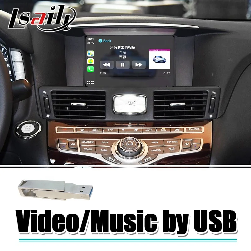  Plug & Play интерфейс CarPlay для Infiniti QX80 QX50 QX60 QX70 2014-2019 поддержка wifi YouTube Android