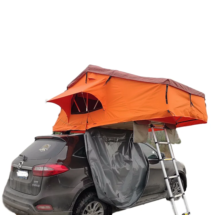 Rooftop Camping Tent 4x4 SUV Jeep Car Camping Soft Shell Roof Top Tent with Two Ladder
