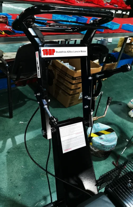 Forestry Garden Use Mini Petrol Loncin Engine 9 Teeth Stump Grinderr with Safty Bar