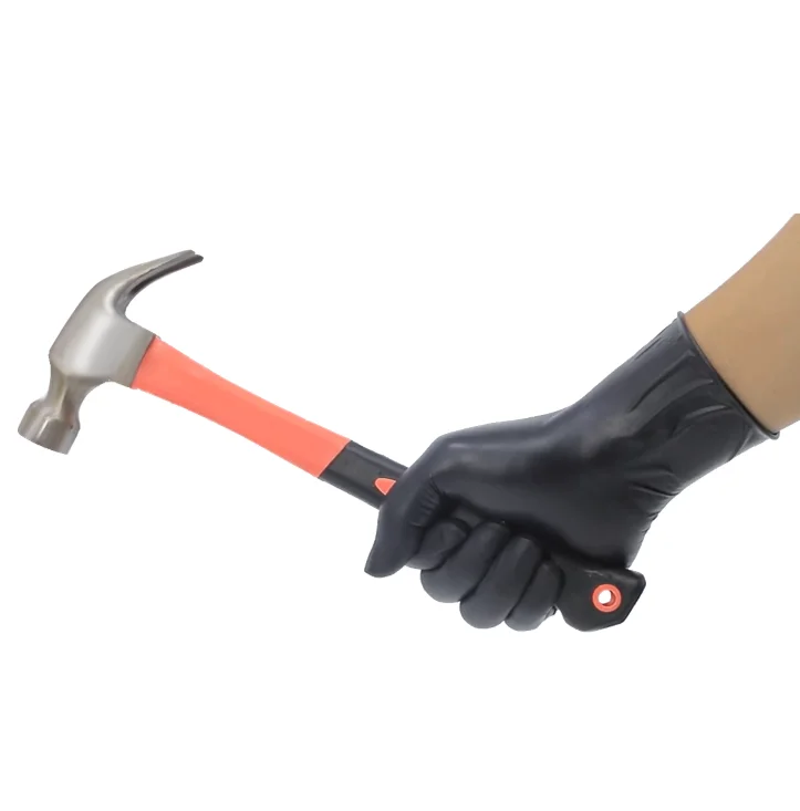 cheapest Wholesale Disposable Safety Work pure Black Nitrile for work