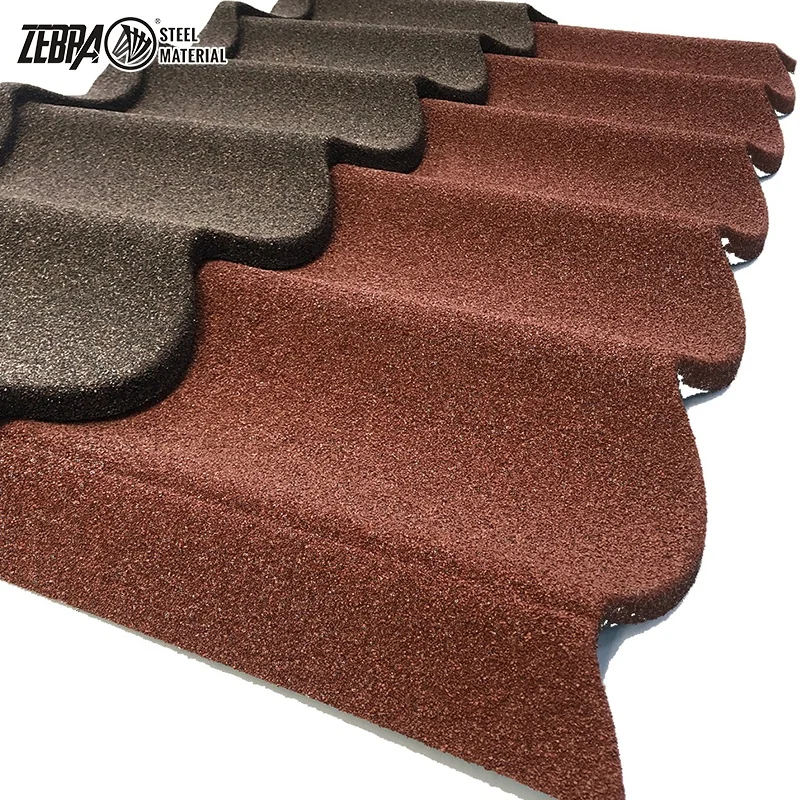 Modern Style 1280mm*430mm Stone Coated Steel Roof Tile Corrugated Design House Construction/Building/Roofing Wave Tile Type