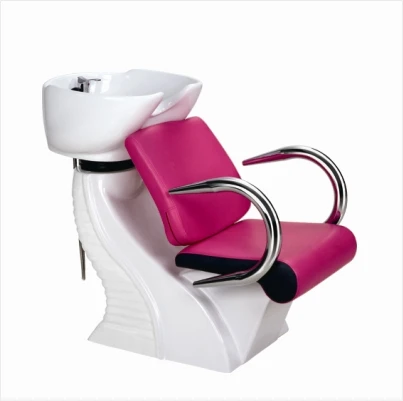 Розовое кресло для мытья волос Liguang beauty station шампуня кровать мебель