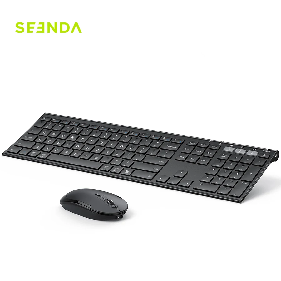 Seenda 015BS-3 Business Office Slim Work Kit Usb Keyboards And Mice Set Bt Keyboard And Mouse Combo