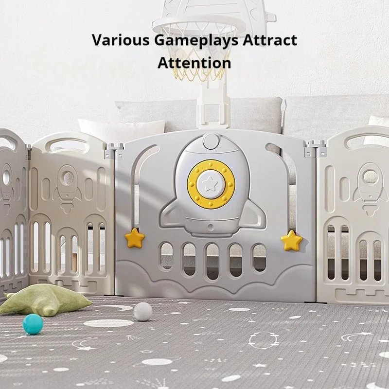 Bedroom Furniture Household Indoor Plastic Playpens For Baby Safety Indoor Playground Baby Plastic Fence Game