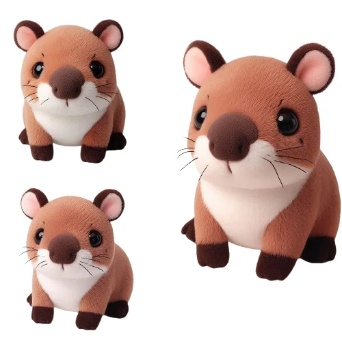 Kawaii плюшевая кукла бобра капибара игрушки на заказ плюшевые