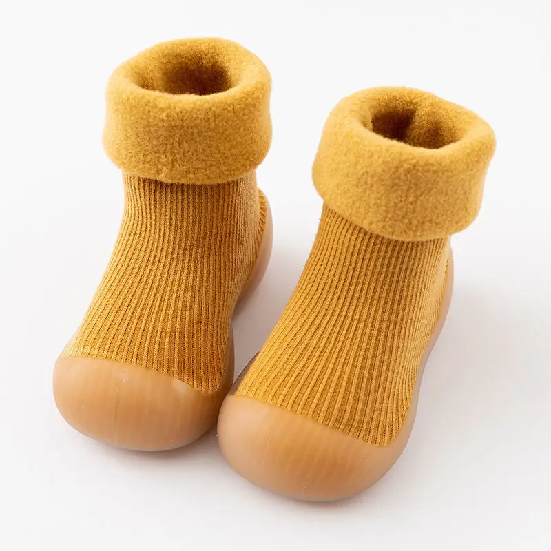 Baby Floor Socks, Shoes, Baby Footwear, Toddlers, Indoor Children, Plus Velvet To Keep Warm