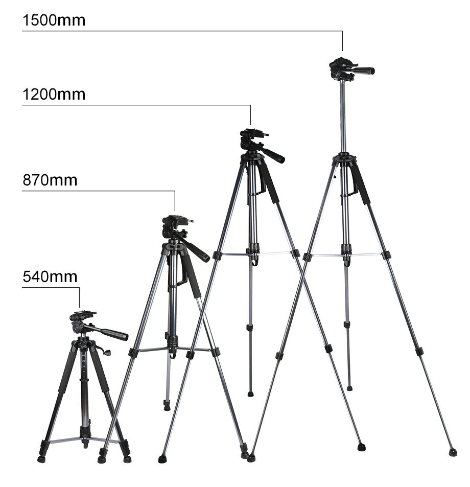HSU 50-145CM Lightweight Quick Release Portable Aluminum Photo Travel Camera Tripod  for Digital Camera