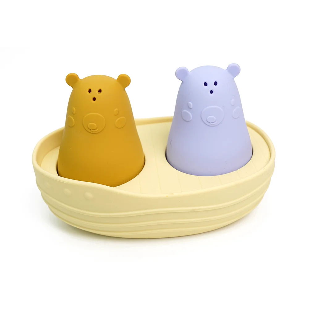 Silicone Baby Bath Toy Cartoon Animal Toddler Water Playing Toy Bathtub Water Squirting Shower Toy for Kids