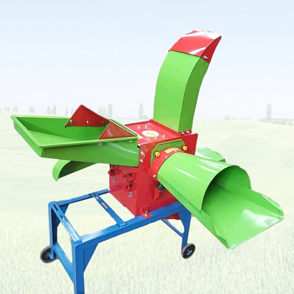 Straw Silage Machine Feed, Processing Machines Paddy Straw Cutting Grass Chopper Animal Feed Chaff Cutter Crusher Machine/