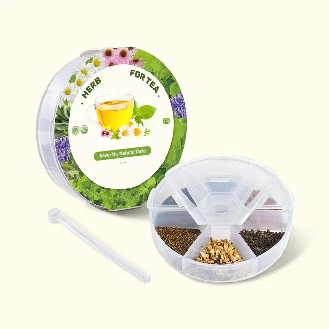 Organic 12 Variety Herb & Tea Seed Kit for Floor Usage with Artificial Flowers Made from Crystal Material