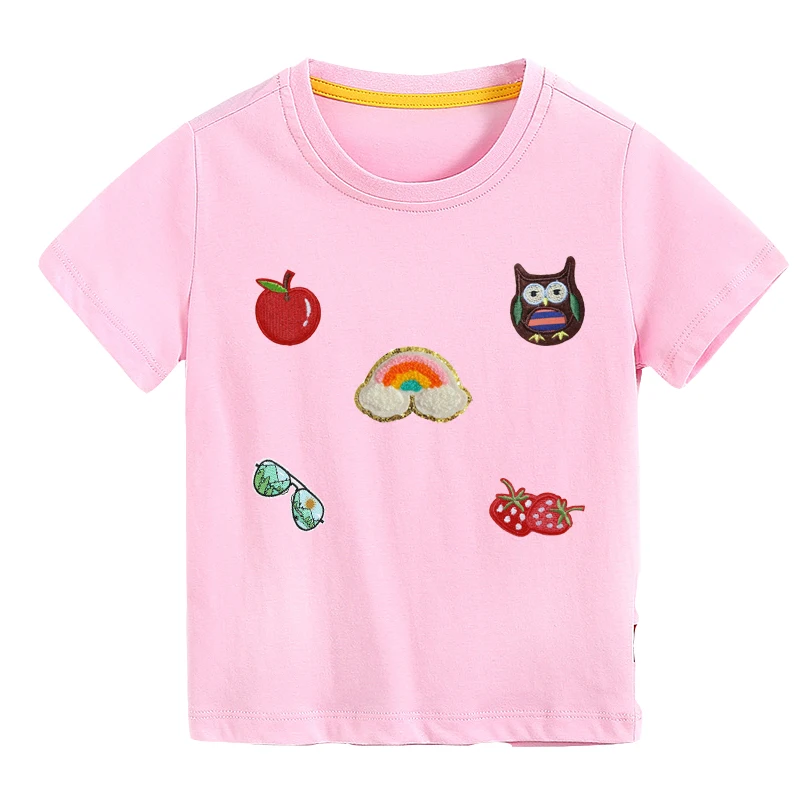 Latest hot designs fashion custom embroidery stylish cotton boys and girls T shirts for summer
