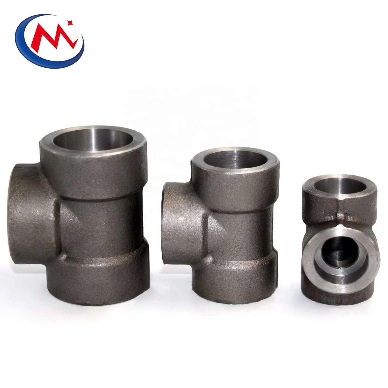 Wholesale A105 steel 3000# 6000# 9000# Carbon Steel Forged steel Socket Weld Tee SW TEE for oil gas water