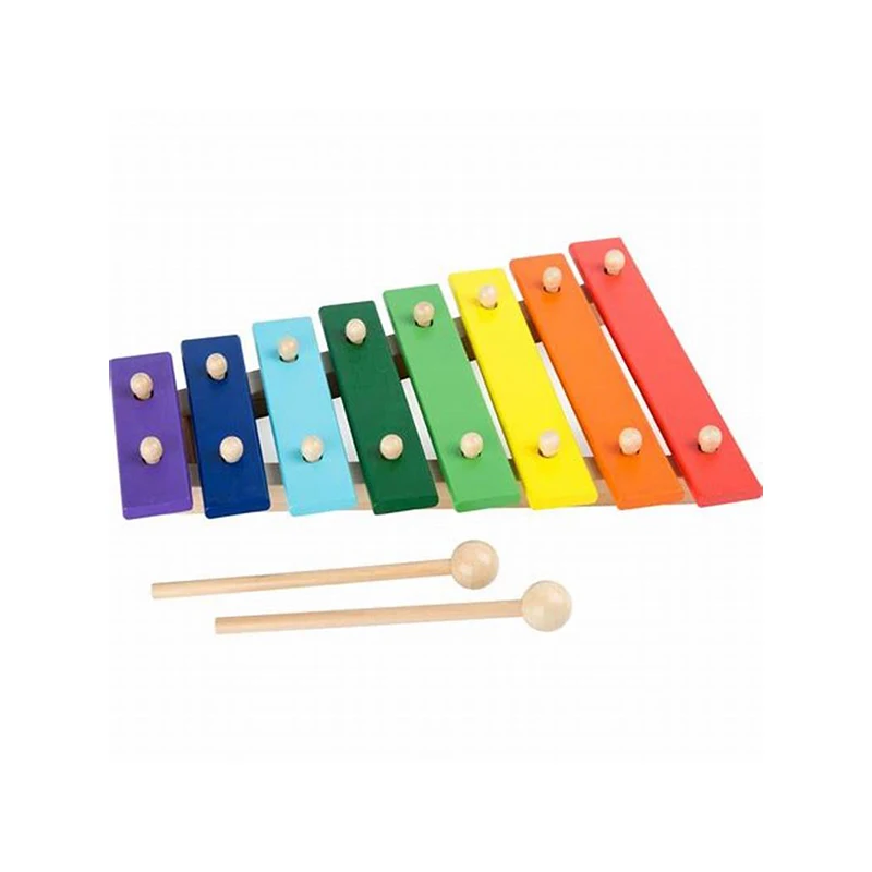 Бамбуковые игрушки, музыкальные инструменты, музыкальная подставка для Абака, красочный ударный деревянный ксилофон оптом
