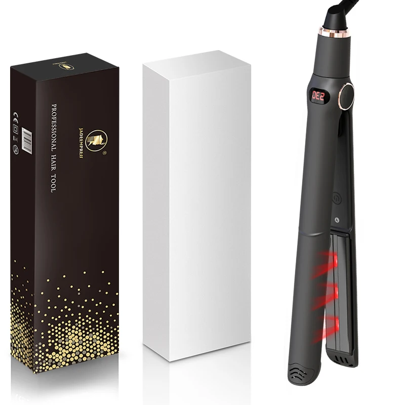 2021 Professional Wide Plate Titanium Irons 450 Degrees Straightening Flat Iron Pro Hairs Curler Ikonic 2 In 1 Hair Straightener