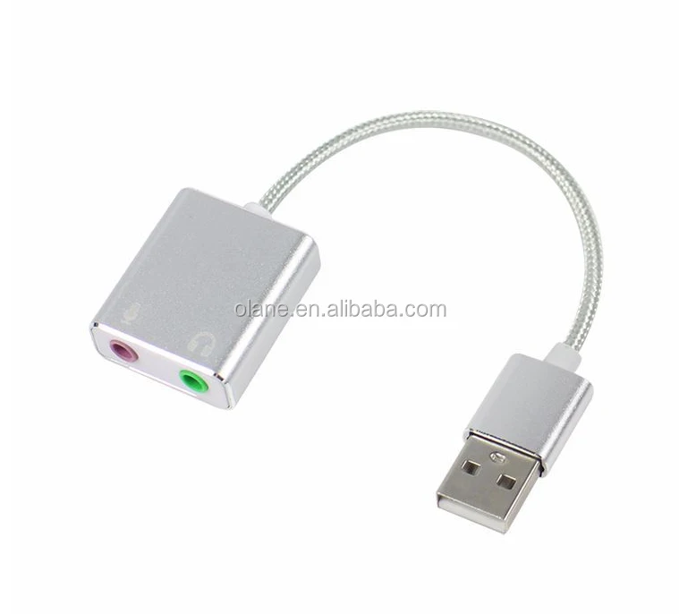 Custom Wholesale 7.1 Surround With cable USB External Sound Card