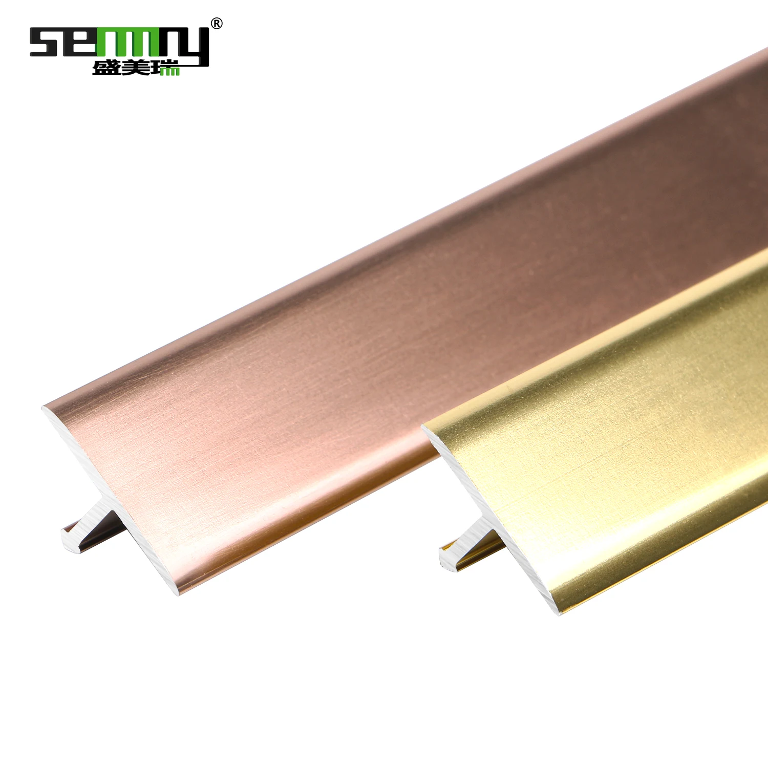 Interior flooring t shape tile trim Various Size Floor Transition Aluminum tile trim