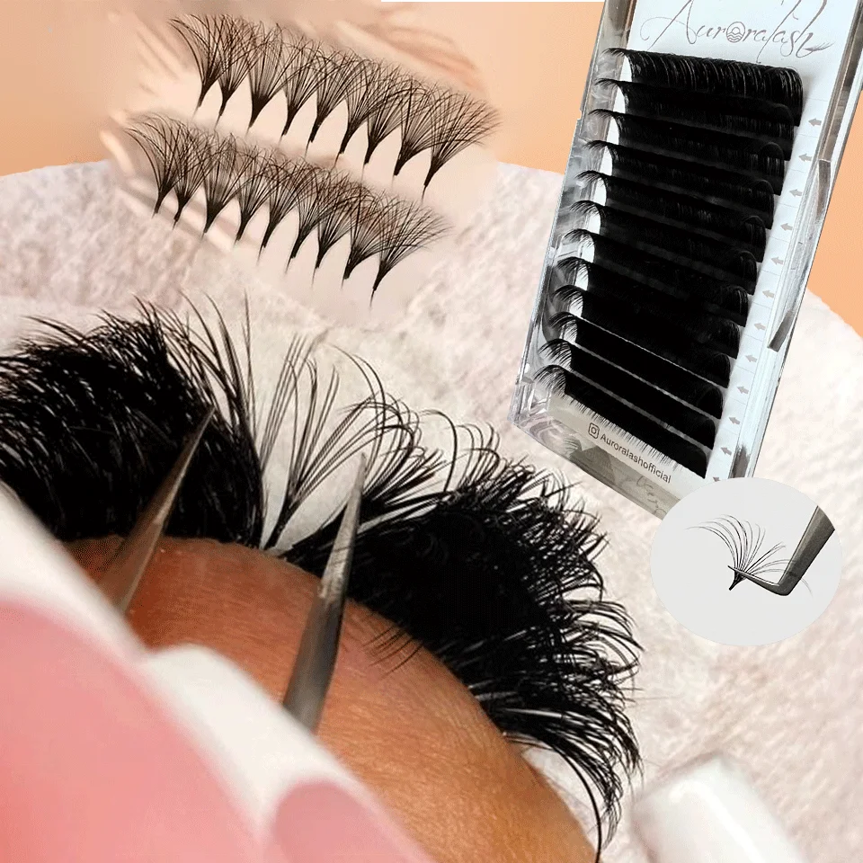 wholesale lash tech supplies individual eyelash extension trays best quality dark and fluffy russian matte black lash trays