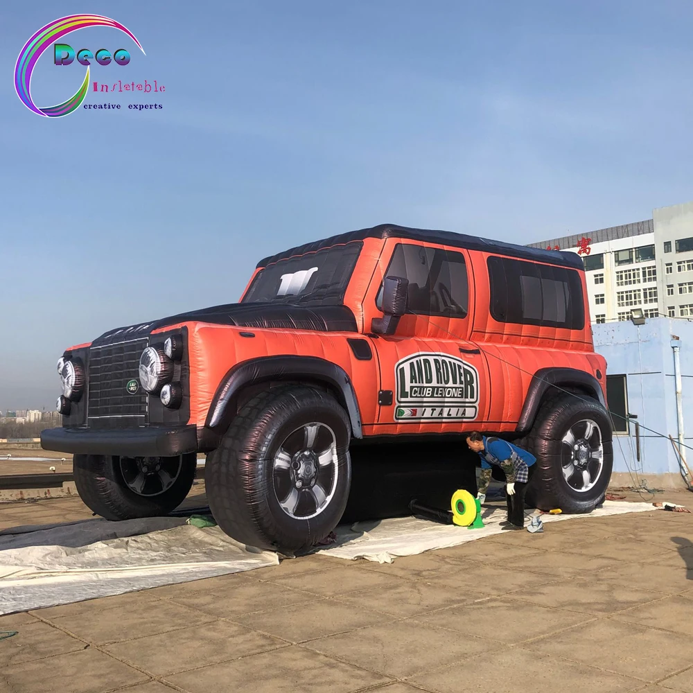 Гигантская наружная реклама надувной трактор jeep