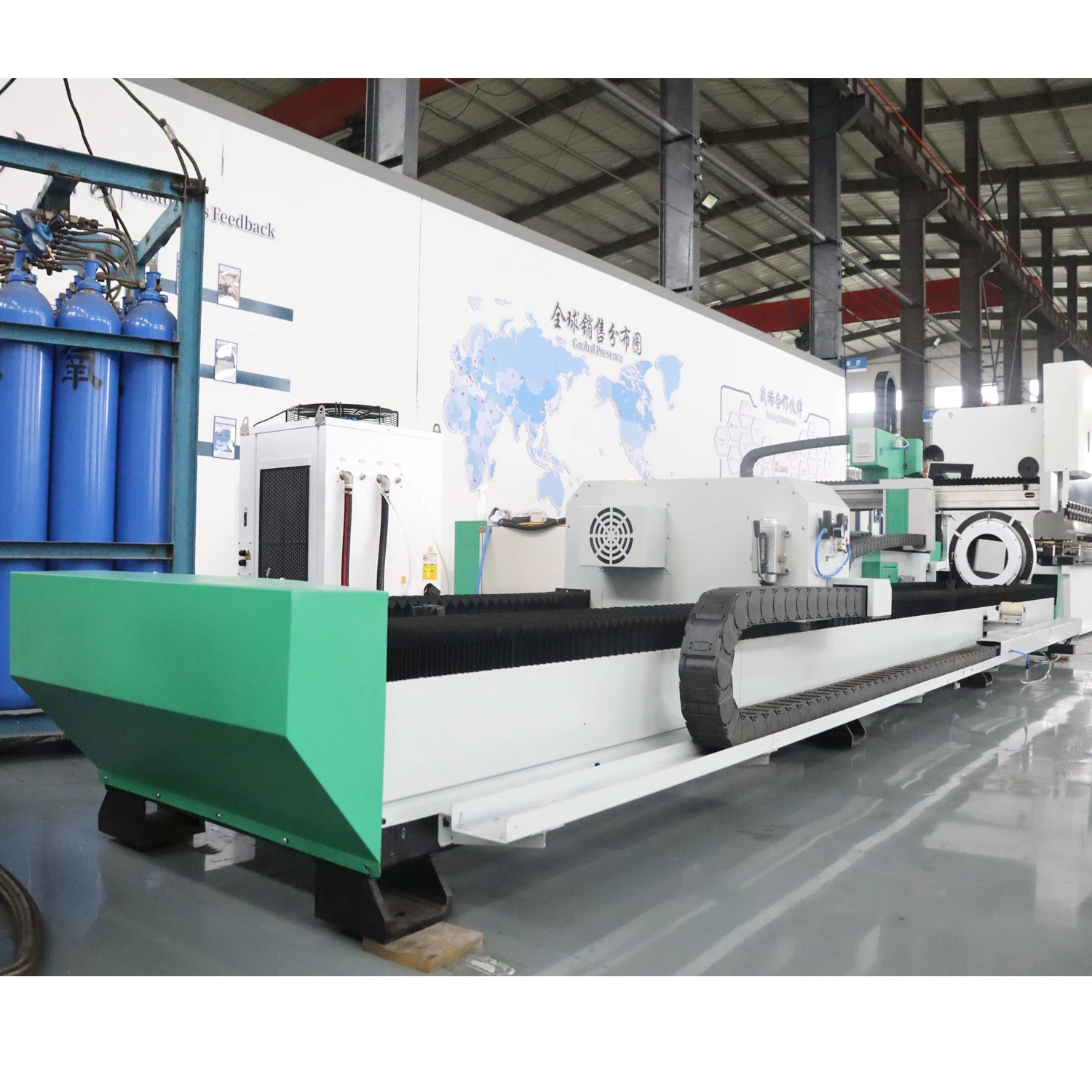 JUGAO 6kw Fiber Laser Cutting Machine High Precision Pipe And Plate Laser Cutting Machine