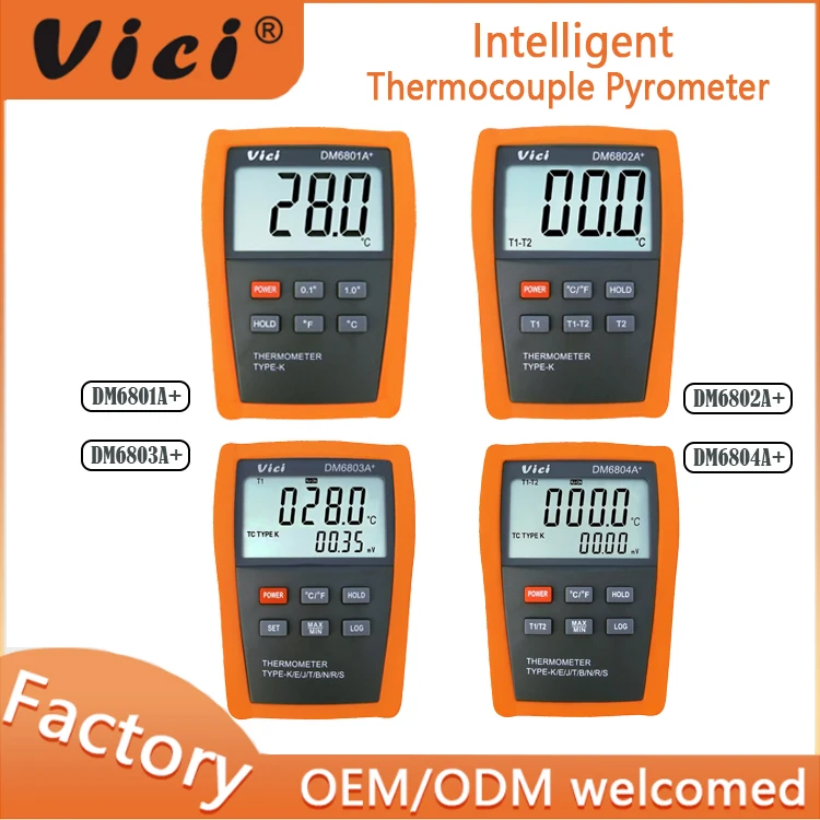 Цифровой термометр DM6801A + пирометр
