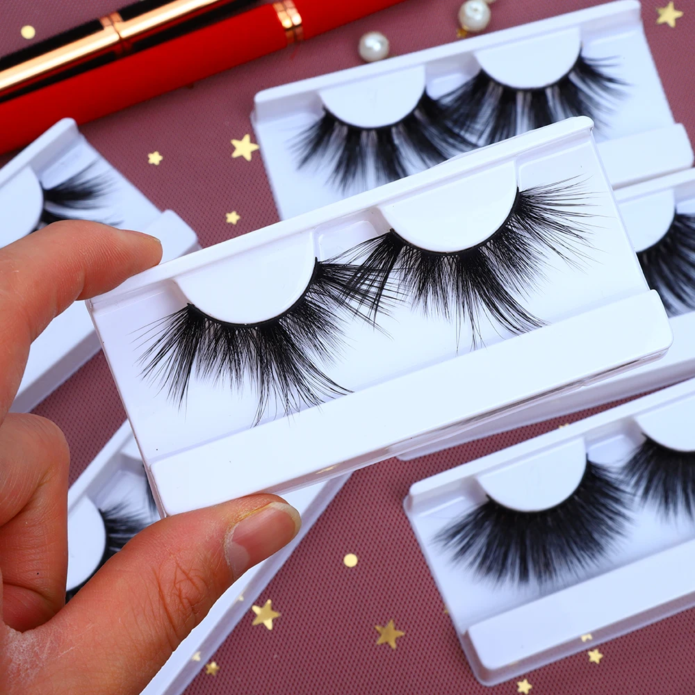 Customized Box Private Label Factory Price Silk Eyelash Production Vegan 3d Silk Eyelashes