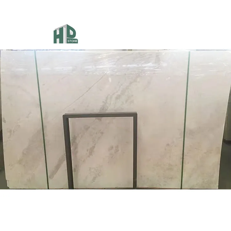 Bianco Marble Mystery White Namibia Rhino Marble Tiles Polished Bookmatch for Floor and Wall Decor