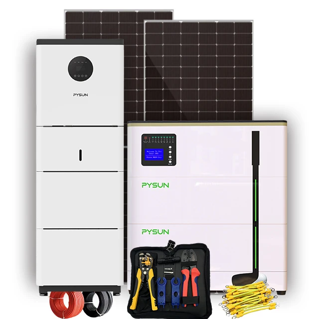 PYSUN Complete 5kw 8kw 10kw 15kw 20kw Grid Tied Lithium Battery 3 Phase Inverter Energy Storage System ESS Hybrid Solar System