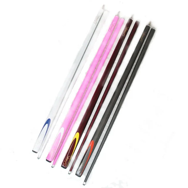 2-PC Style Pool Cue Wood Stick Carbon Billiard House Cue Sticks