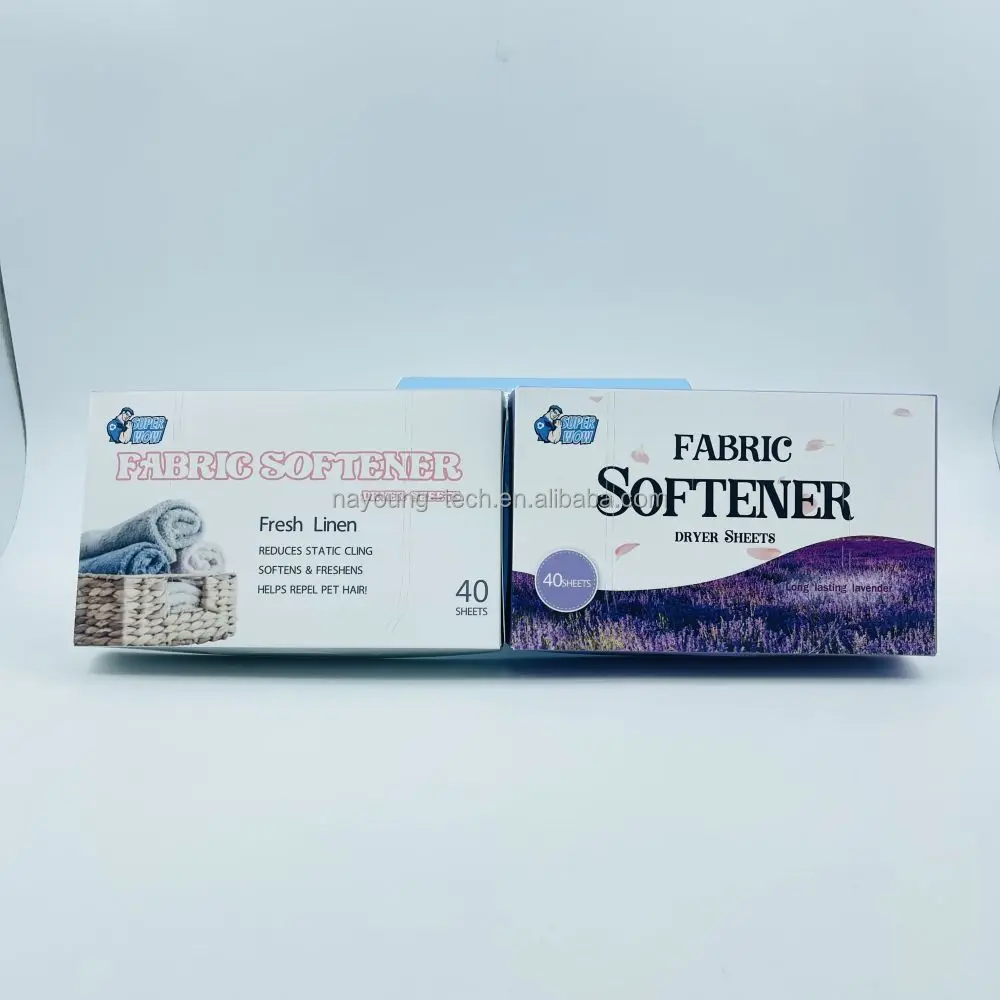Lavender Scents Factory Wholesale Low Price Fabric Softener Sheet Laundry Dryer Sheet With Custom Packaging And Size