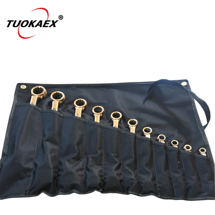 
China manufacturer Non sparking tool sets Copper alloy Double Box Offset Wrench Set-11Pcs 