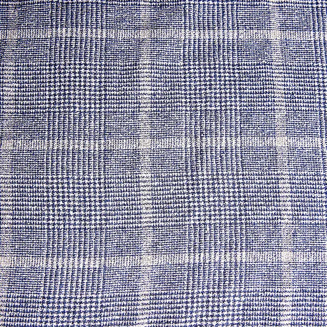 wholesale Cotton Polyester blend fabric  Loop Yarn check Fabric plaid twill fabric